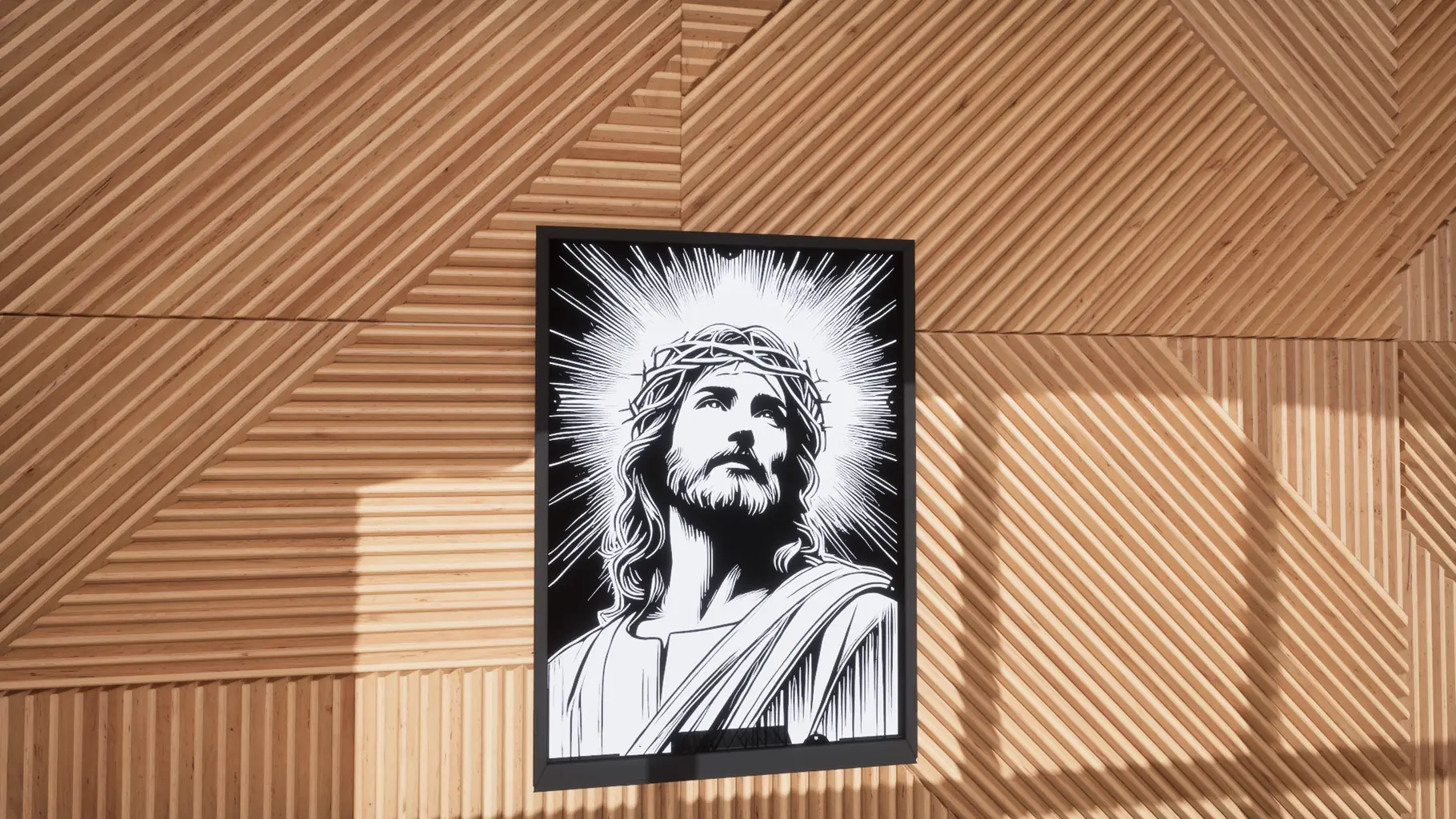 Quadro Iluminado: Paixão de Cristo